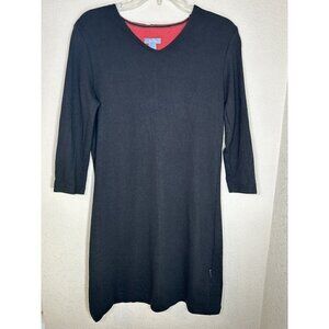 Horny Toad Dress Womens Medium Athletic Dress Stretch Black Travel Sport Dress